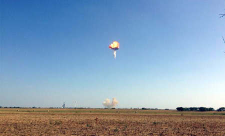 El Falcon 9R salta por los aires durante un ensayo